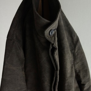 classic moleskin shoesmakers coat / black