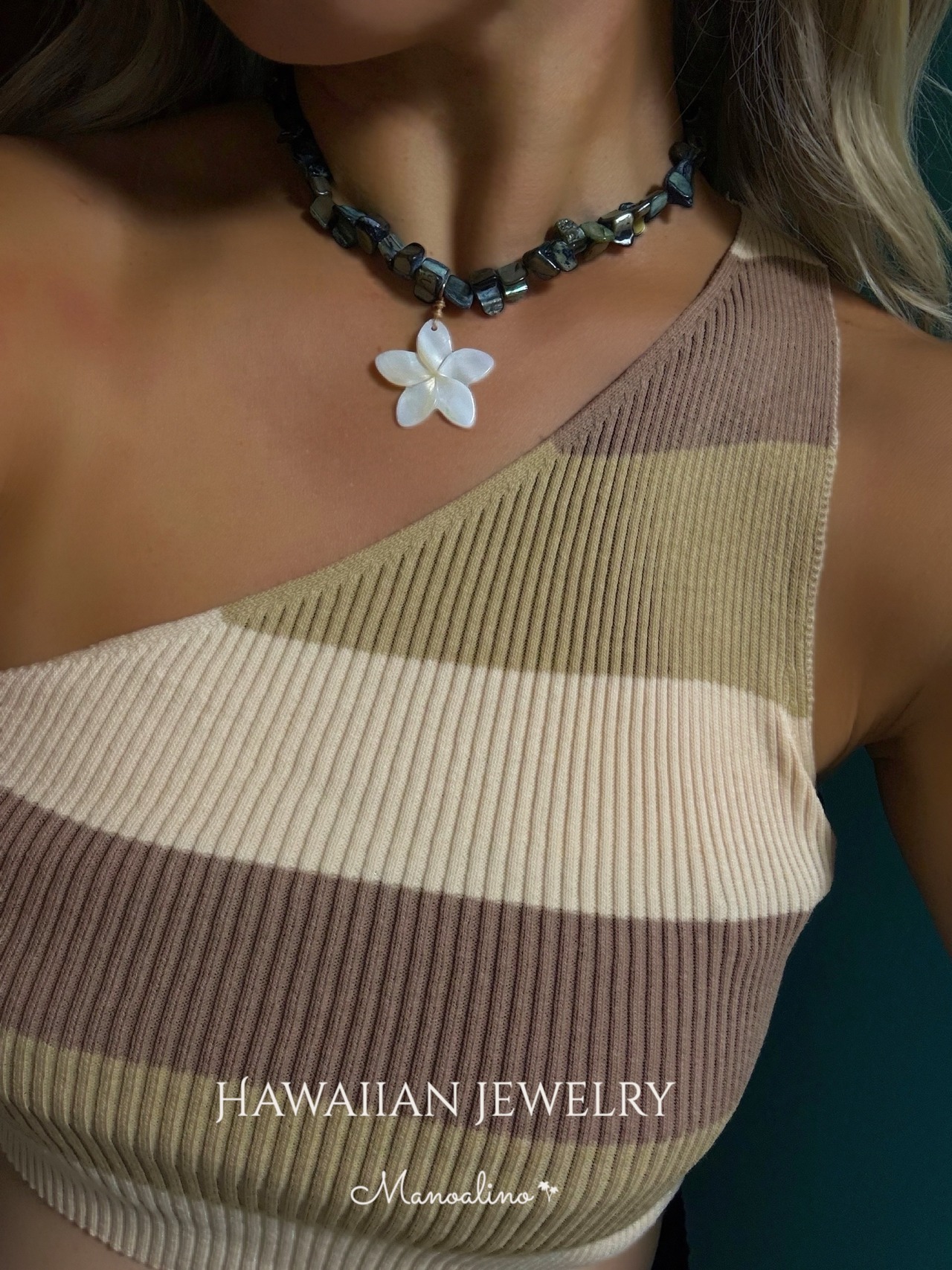 Hawaiian Big Plumeria necklace(ハワイアンビックプルメリアネックレス)