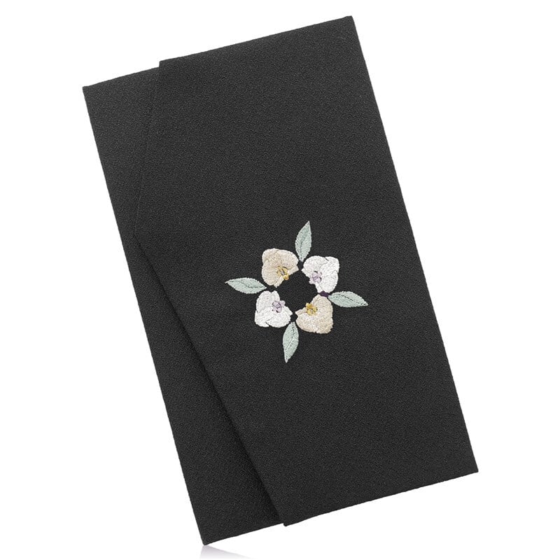 袱紗 慶弔両用 胡蝶蘭 刺繍 日本製（京都製・梨地織り） | FUKUSA