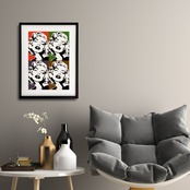 Monroe Love｜カラフルなモダンポップアート｜女性の美と自由を描くレトロモダンポスター｜おしゃれな部屋を演出A3ポスター