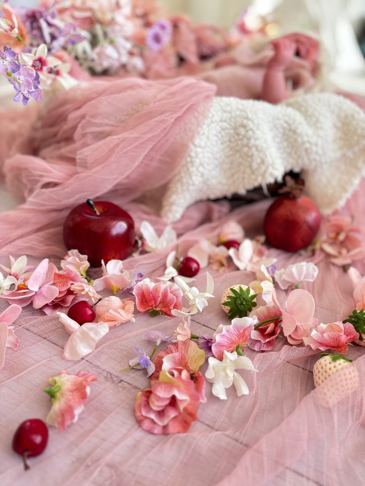 春待ち　ミランドールと春の花達のハーフリース お急ぎ便 ムーミン ドライフラワー「ナチュラル・ハーフリース