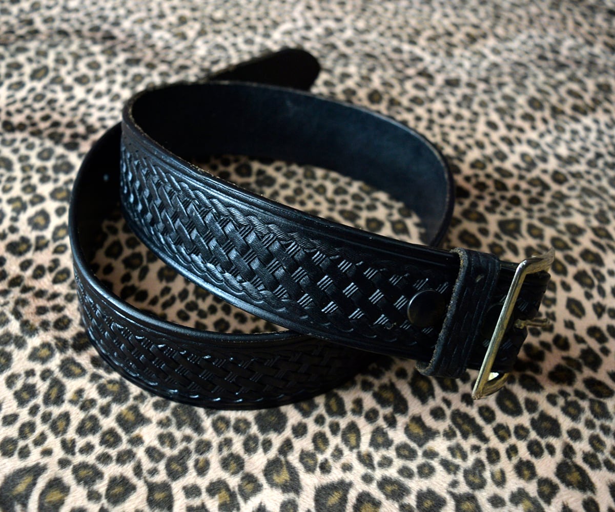 JAY-PEE ギャリソンベルト バスケットウィーブ ポリス 32 JAY-PEE LEATHER BASKET WEAVE BELT 32 | SECOND TIME GLORY