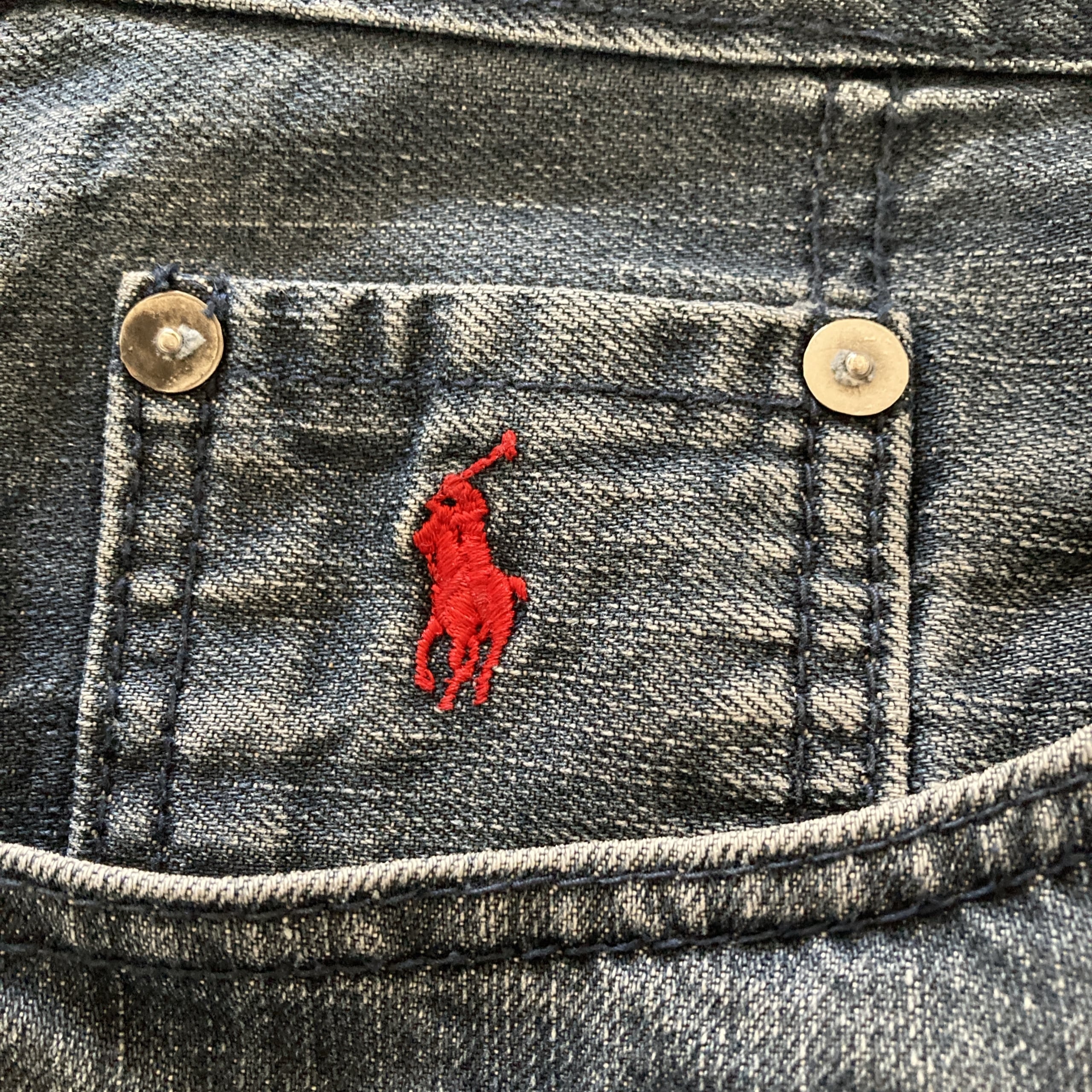 Size.38】POLO RALPH LAUREN ポロラルフローレン レザーパッチ ワン