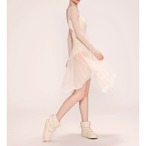 ミドル丈ヘムスカート 2色展開 L1311