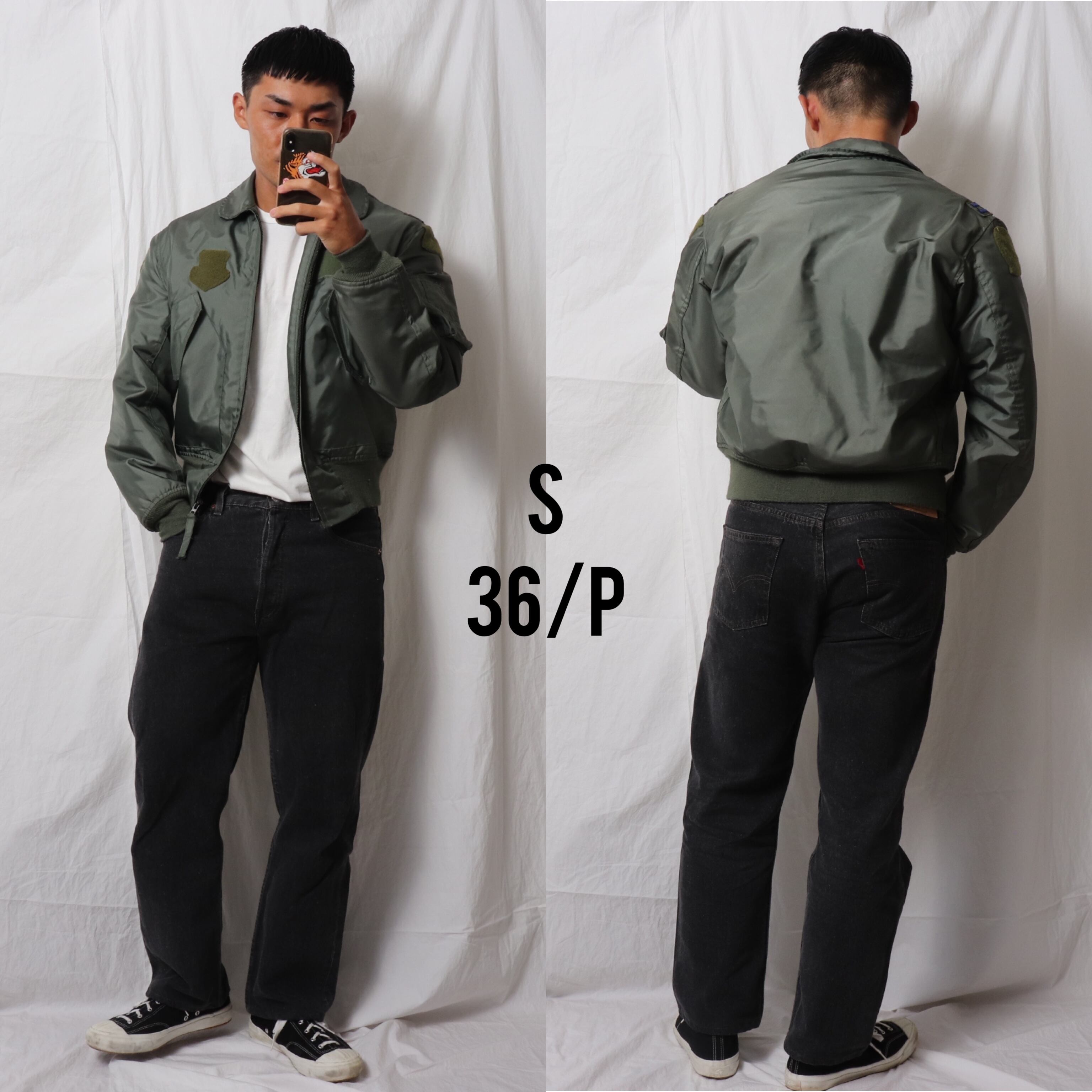 極美品 S 10年 CWU-36/P 米軍実物 フライトジャケット トップガン 