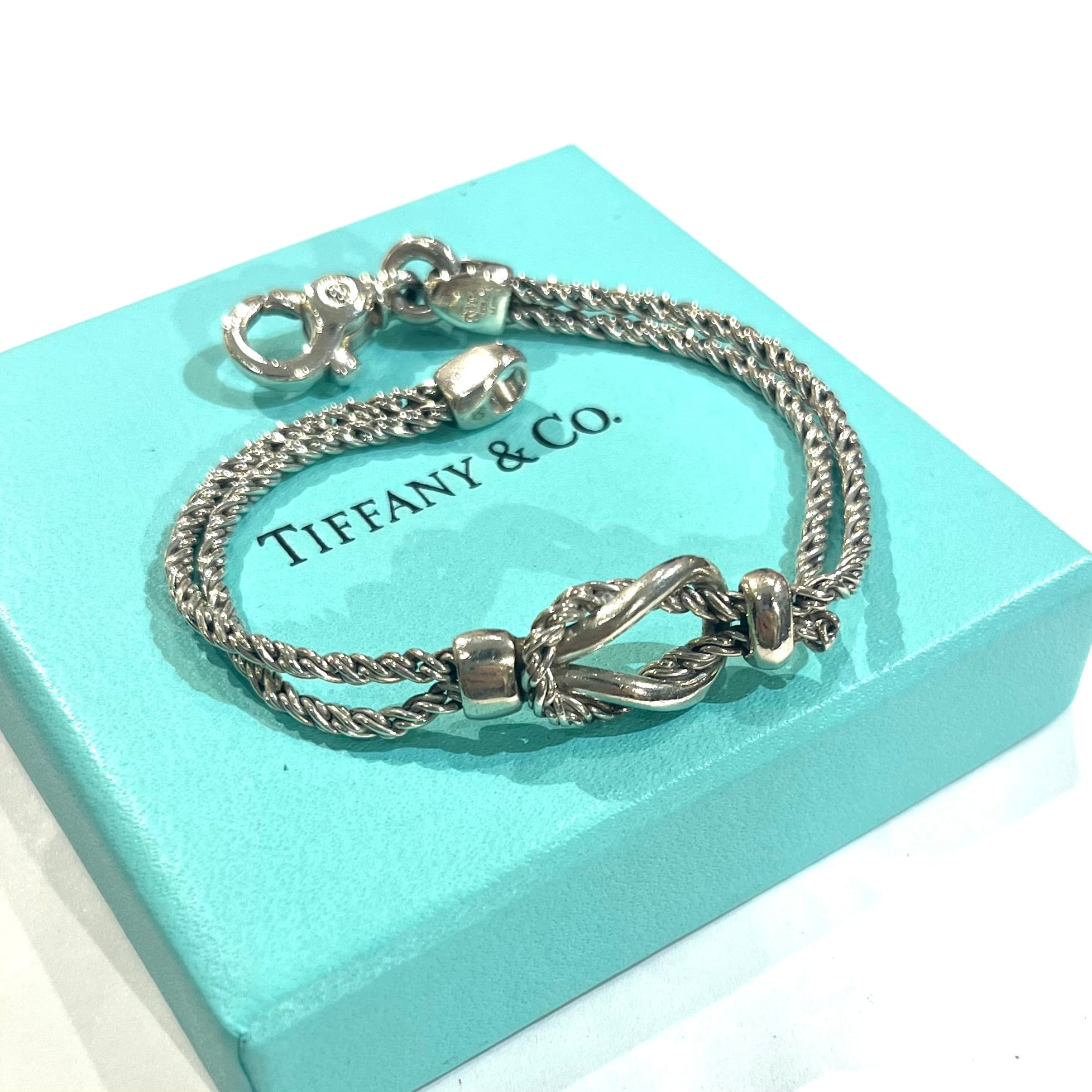 希少【TIFFANY&CO.】 2177 ティファニー アンドコーダブルロープ