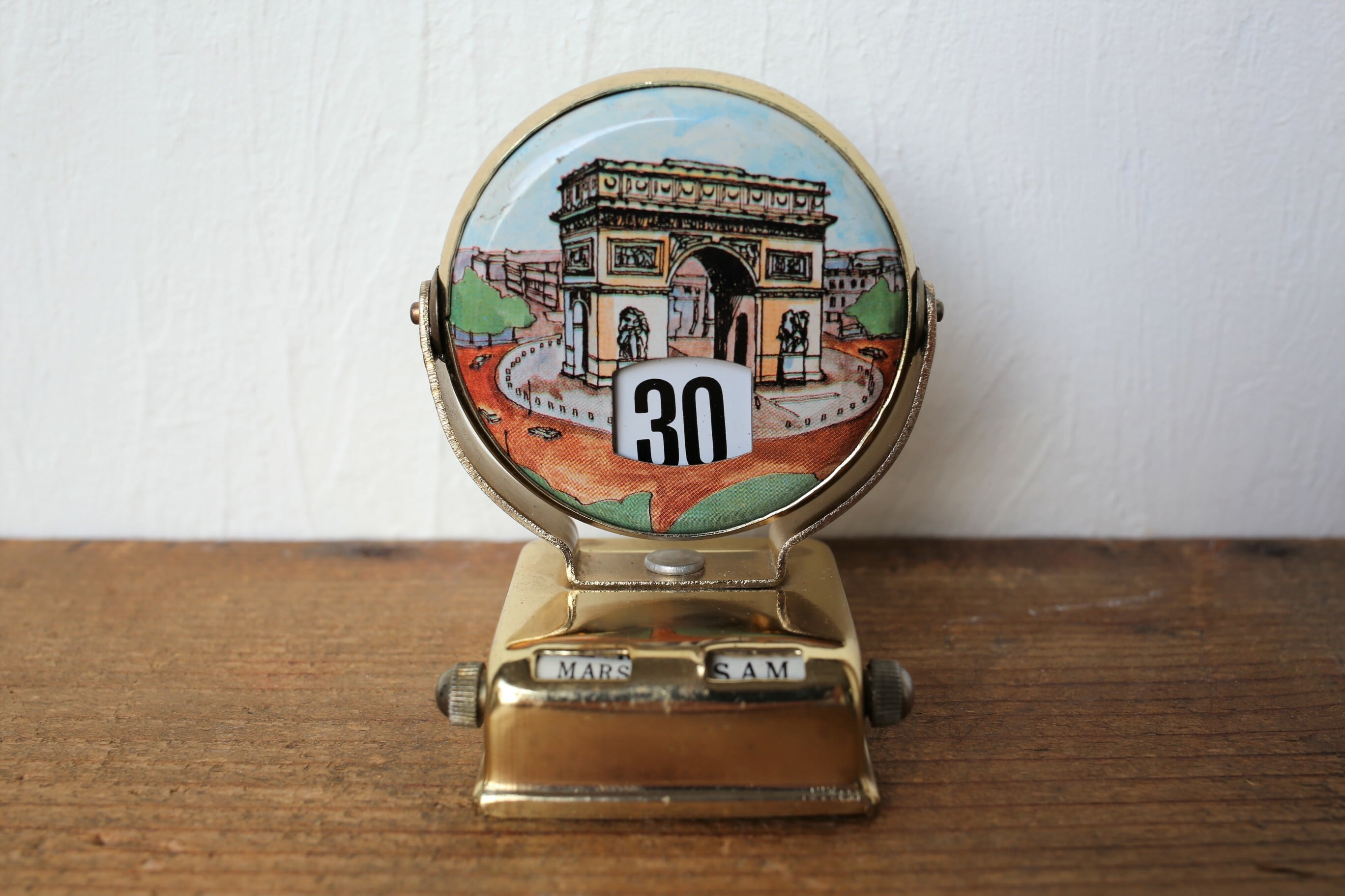 ヴィンテージ卓上カレンダー (フランス製) Antique perpetual calendar - Etsy 日本