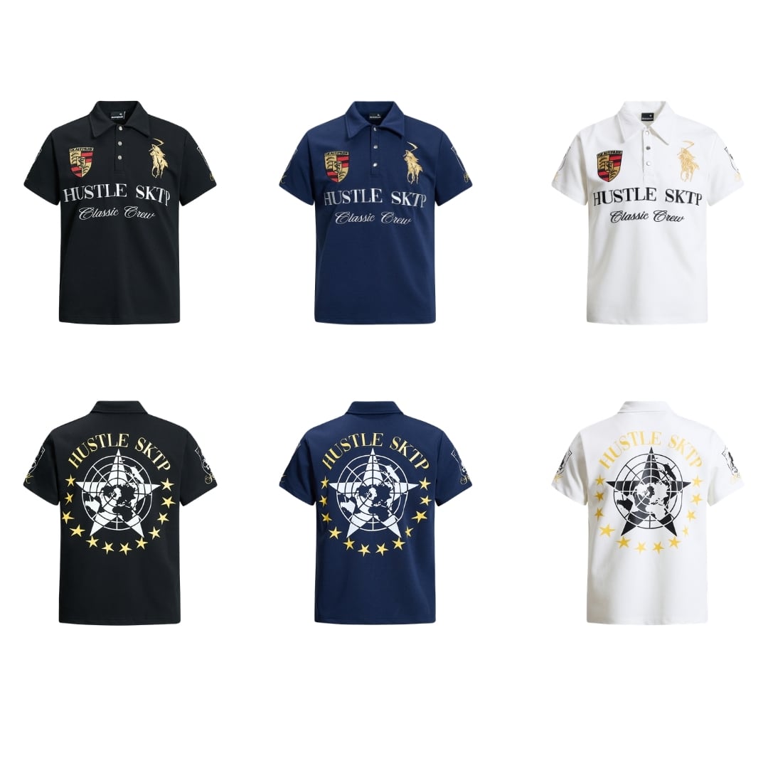 VINTAGE ストリート 刺繍ポロTシャツ T2187 | wshot