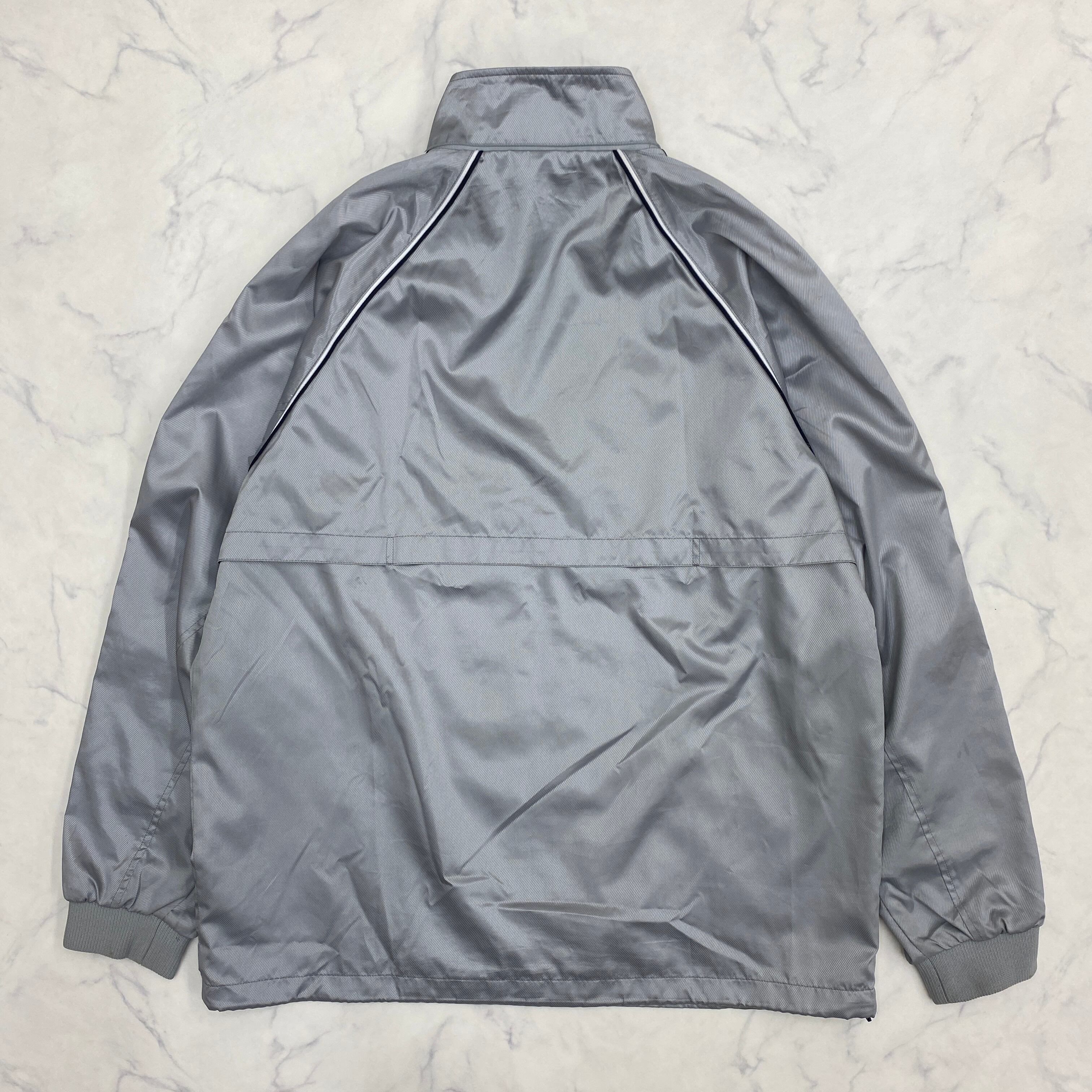 00s nike metallic silver tech nylon jacket y2k | KOUHUKU