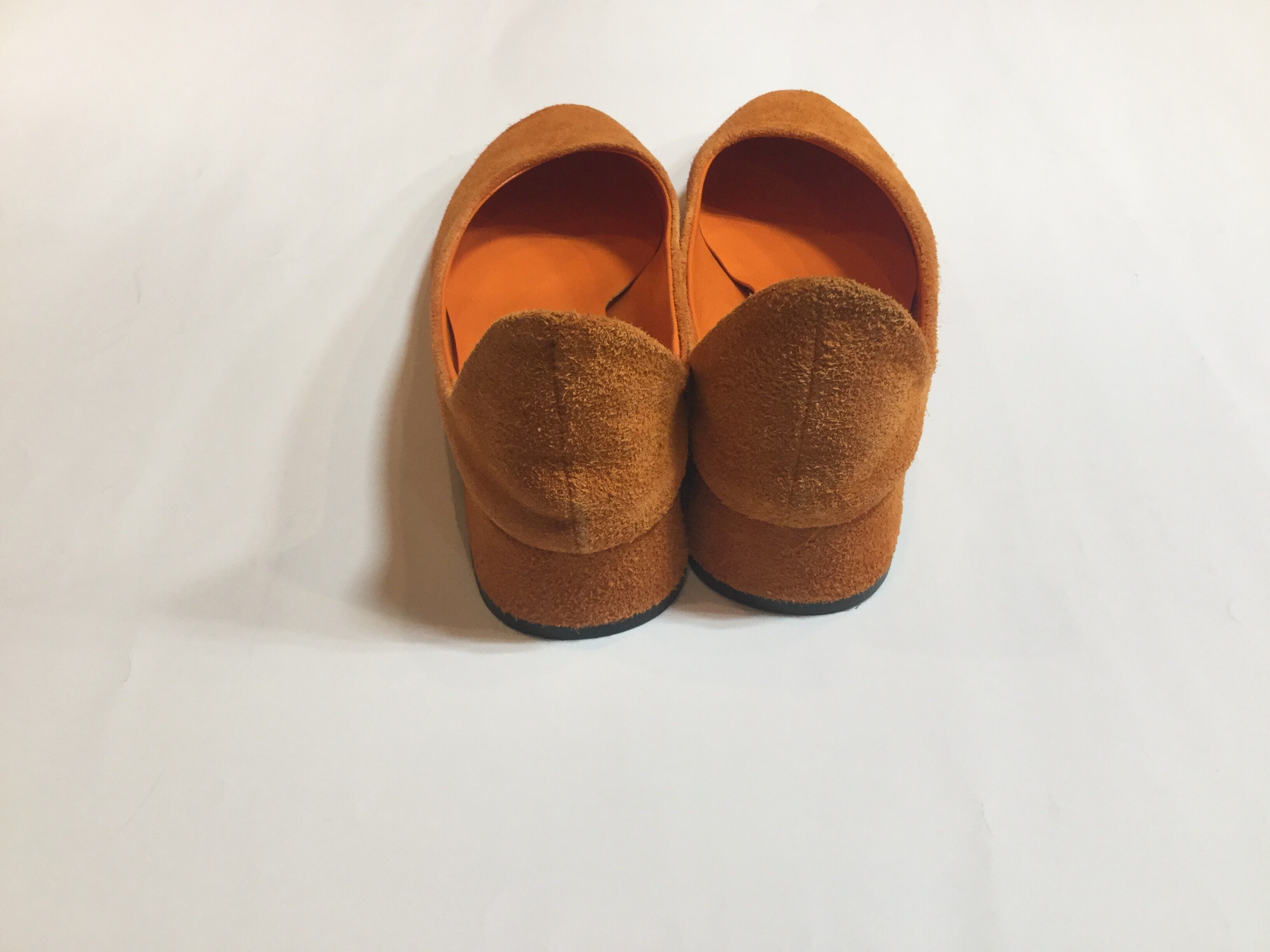 MAISON EUREKA " SOFT SLIP ON SHOES " SUEDE ORANGE   Lapel online store  powered by BASE