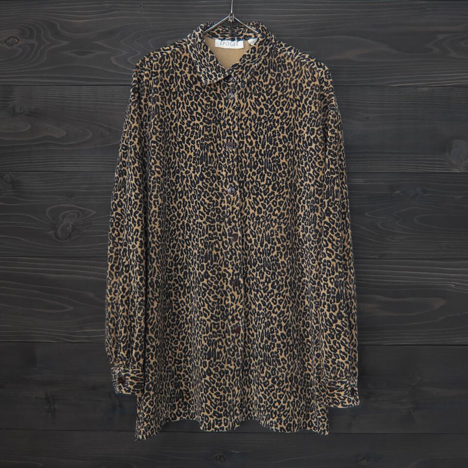 SAG HARBOR レオパード　ベロアシャツ Sag Harbor ベロアシャツ | 古着 通販 relddot | レルドット
