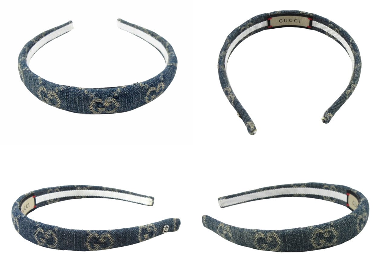 ◇グッチ◇652835/3HAAH/デニム/エコ/ウォッシュド/カチューシャ