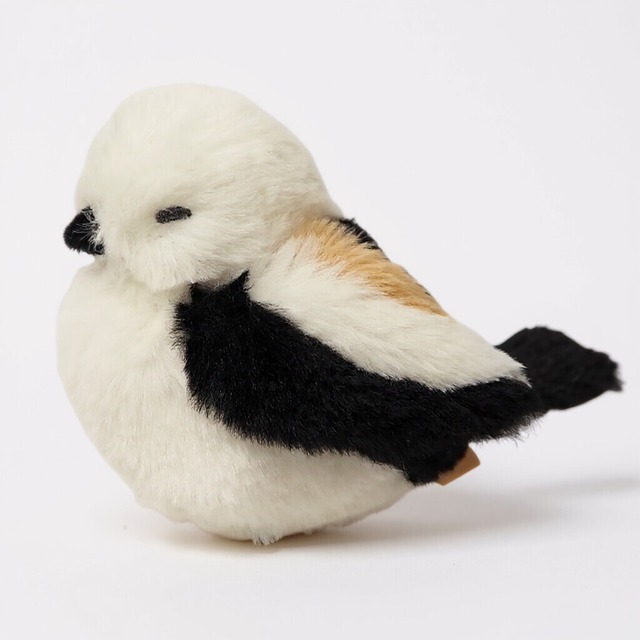 【ぬいぐるみ】シマエナガ ぽてっとりシリーズ／手乗りサイズ ふわふわ 鳥 プレゼント 動物 お土産 ギフト