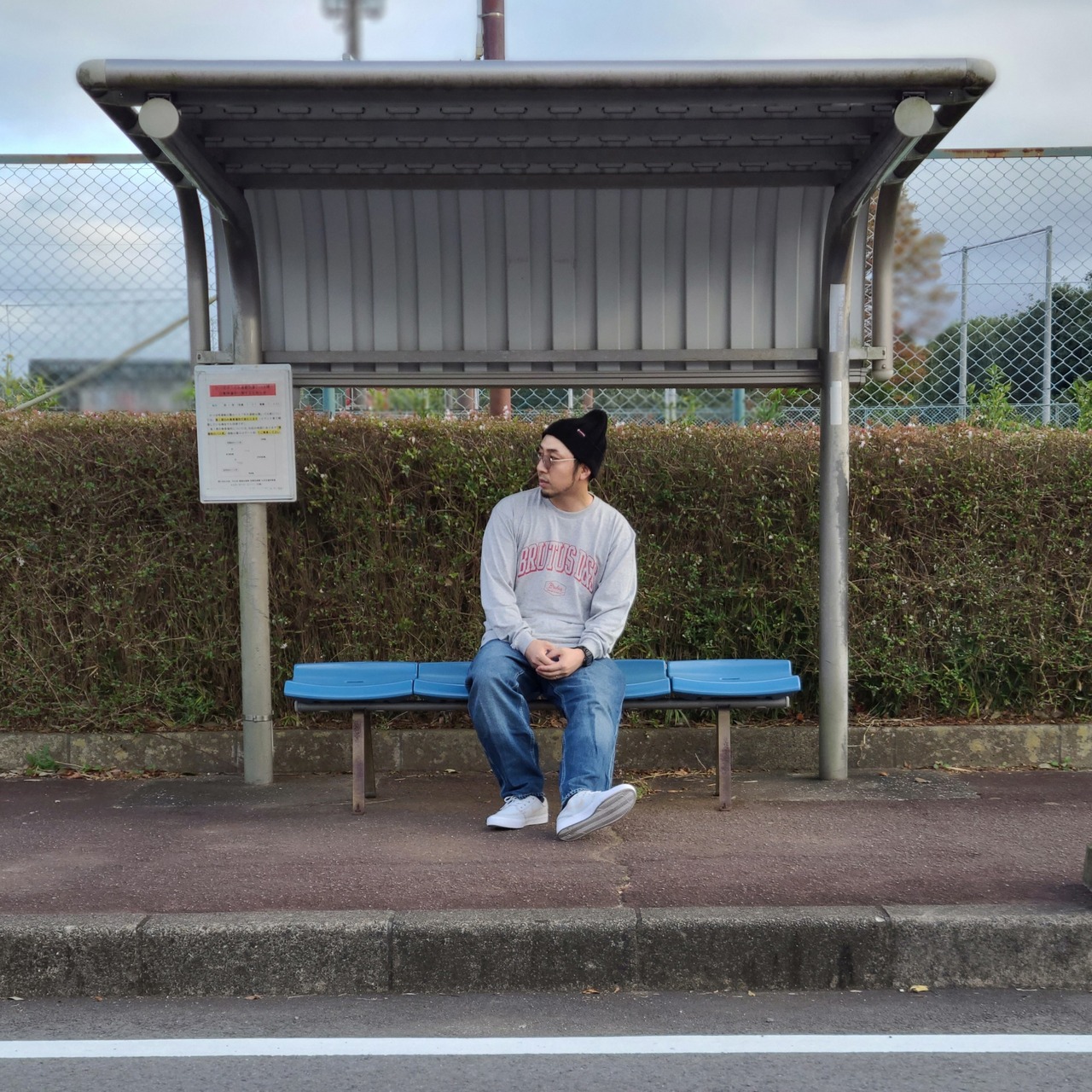 D&S L/S COTTON T-SHIRTS / 杢グレー