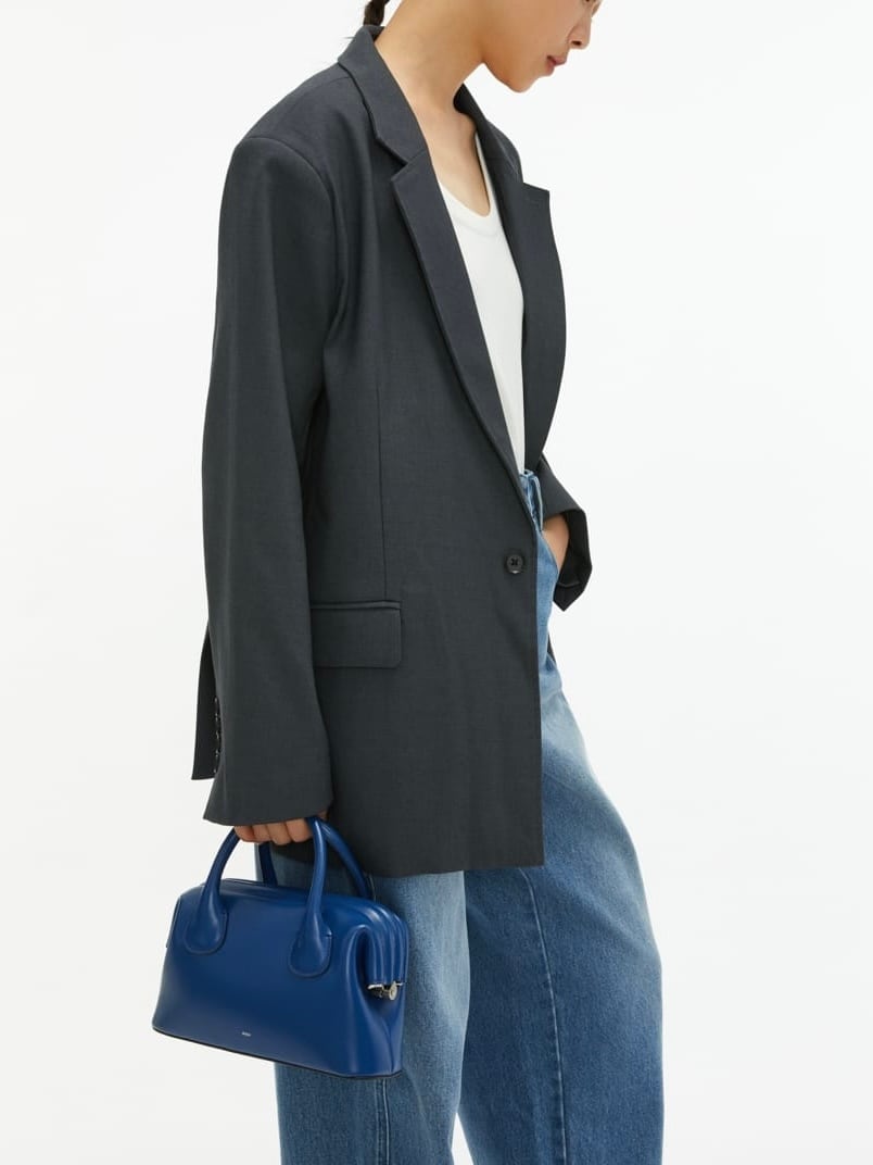 Studio Doe／ Breasted Wide Blazer【Gray】 | polne