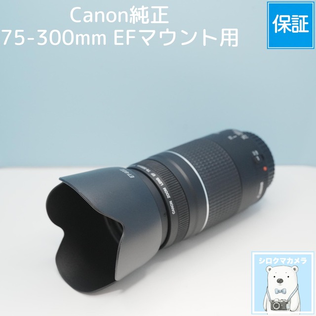 Canon純正 75-300mm EFマウント用 望遠レンズ シロクマカメラ a7195