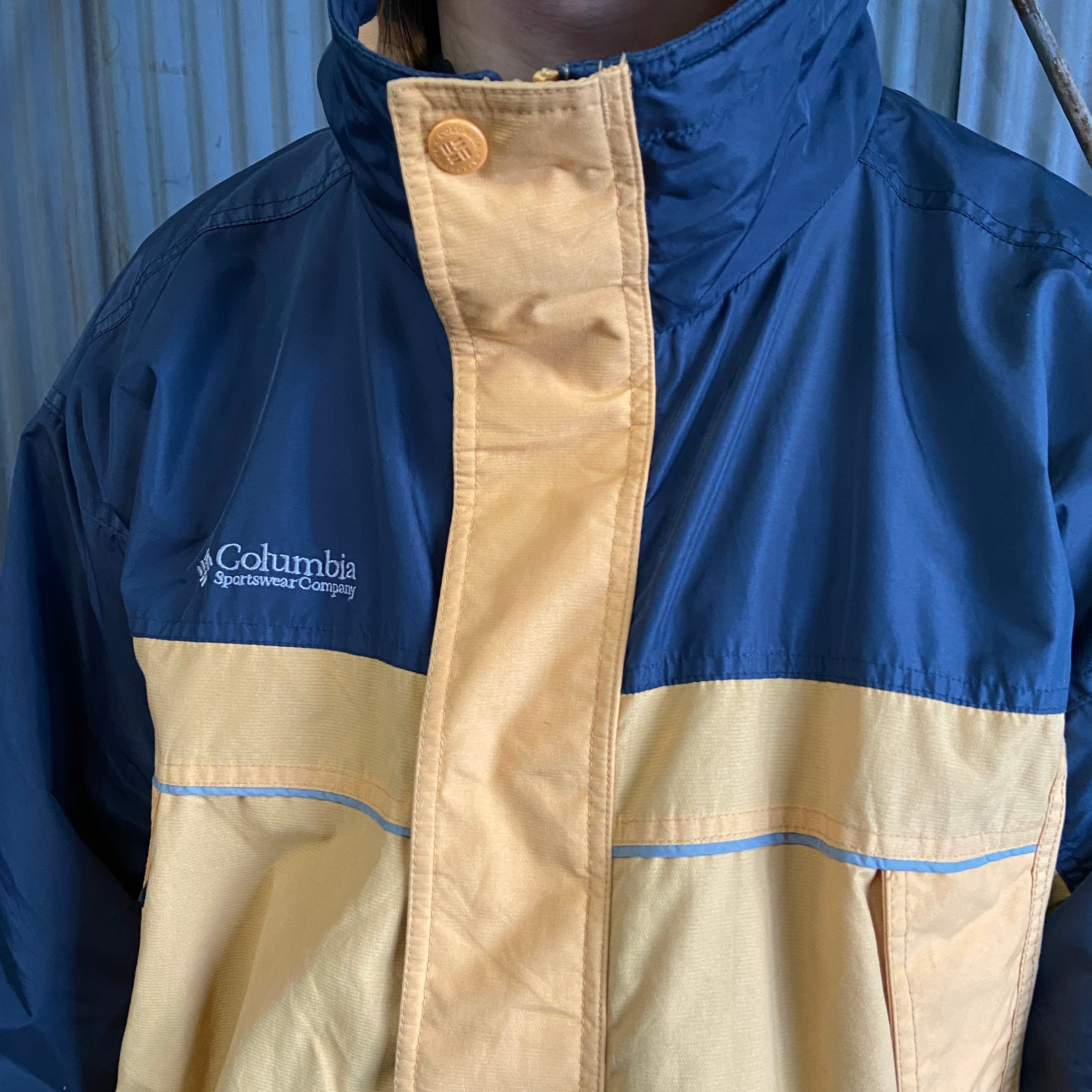00年代 Columbia コロンビア アウトドア ナイロンジャケット メンズL  