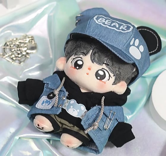 ぬい服　帽子　くま　43 ぬい服 12cm 13cm セットアップ くま うさぎ 帽子付き — Etamo