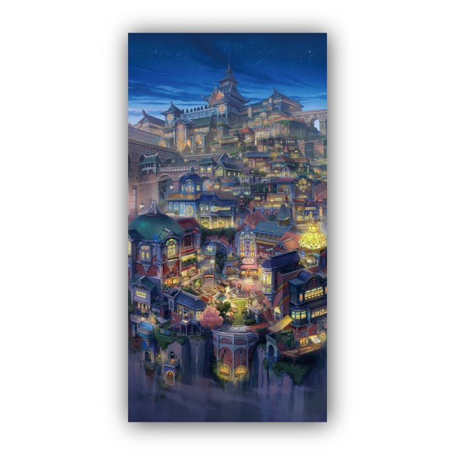 有里／イロハリ町 夜の風景 ＜ポストカード＞