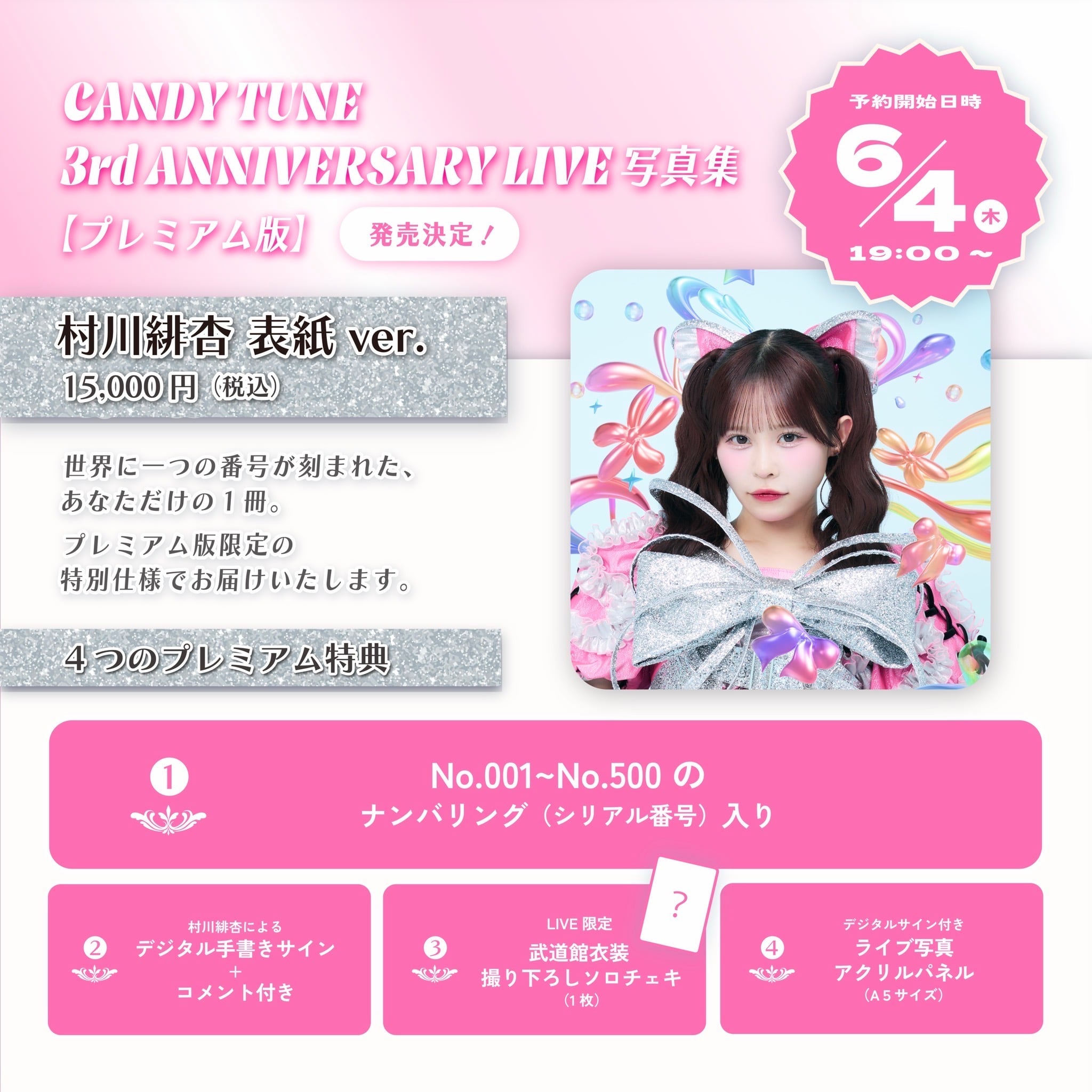 在庫残りわずか※【PREMIUM版】CANDY TUNE 3rd ANNIVERSARY LIVE写真集