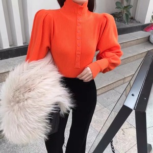 パワーショルダー　ハイネックニット AJ−111-C01