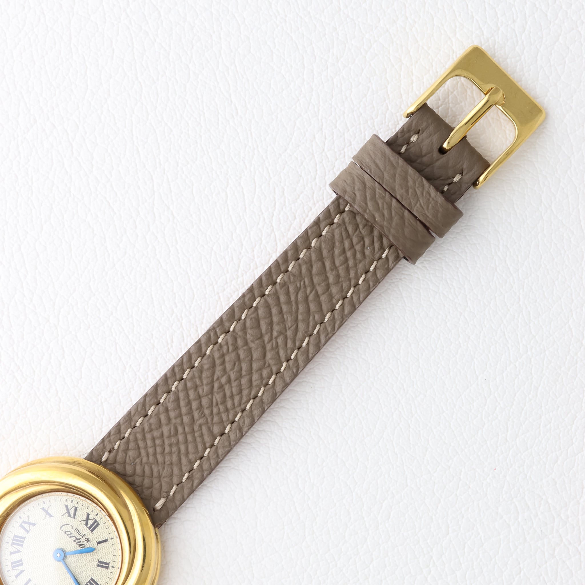 カルティエ マスト トリニティ ラウンド ゴールド アイボリー文字盤