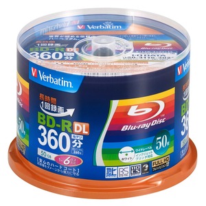 【数量限り】バーベイタム(Verbatim) Verbatim バーベイタム 1回録画用 ブルーレイディスク BD-R 50GB 50枚 ホワイトプリンタブル 片面2層 1-6倍速 VBR260RP50SV1