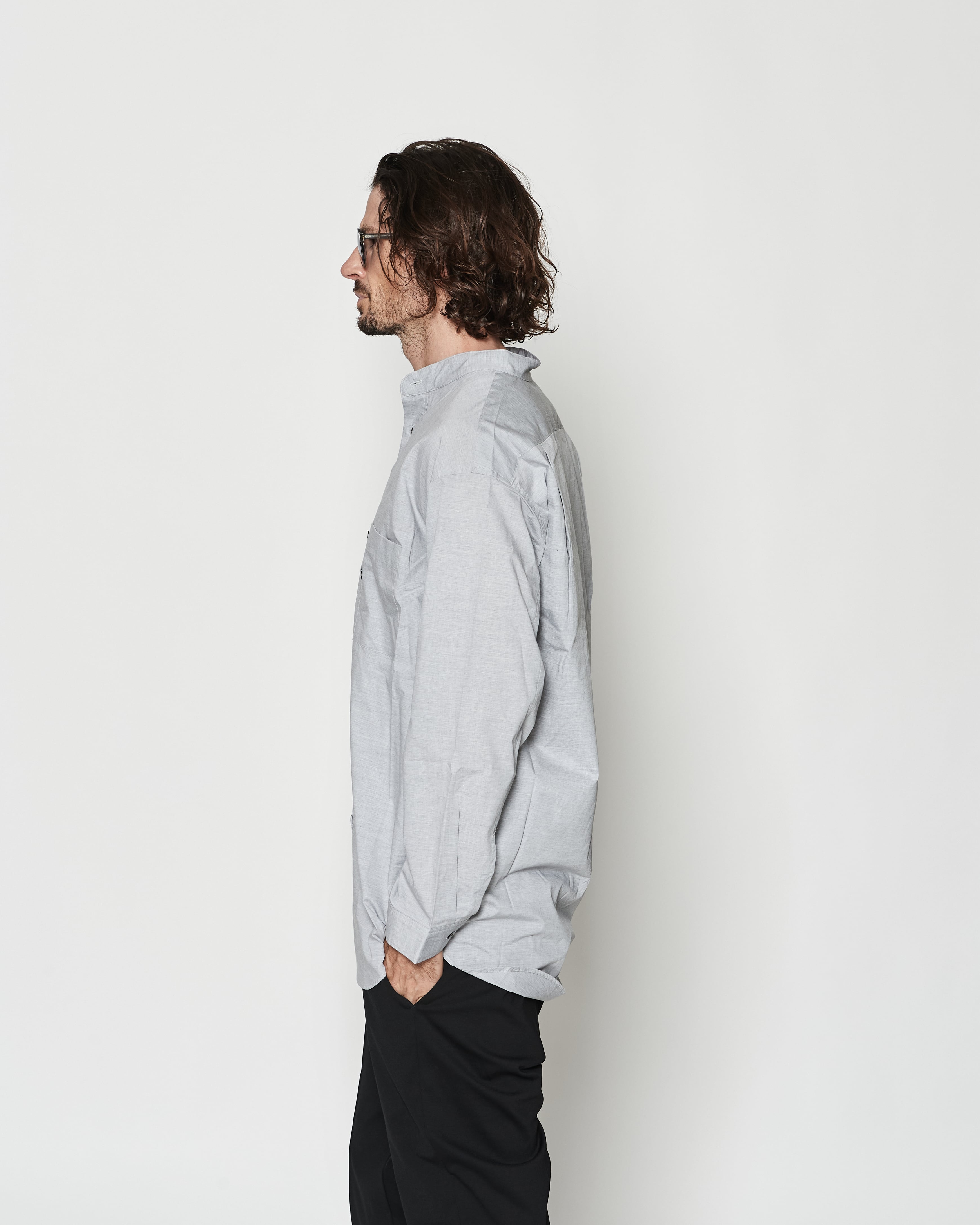 オーバーサイズ バンドカラーシャツ | ACANTHUS ONLINE STORE