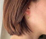 ペリドット＜AAA＞のピアス（K14GF）