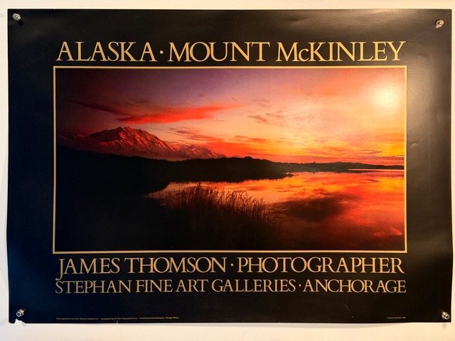 JAMES THOMSON Landscape Poster “ALASKA MOUNT McKINLEY”