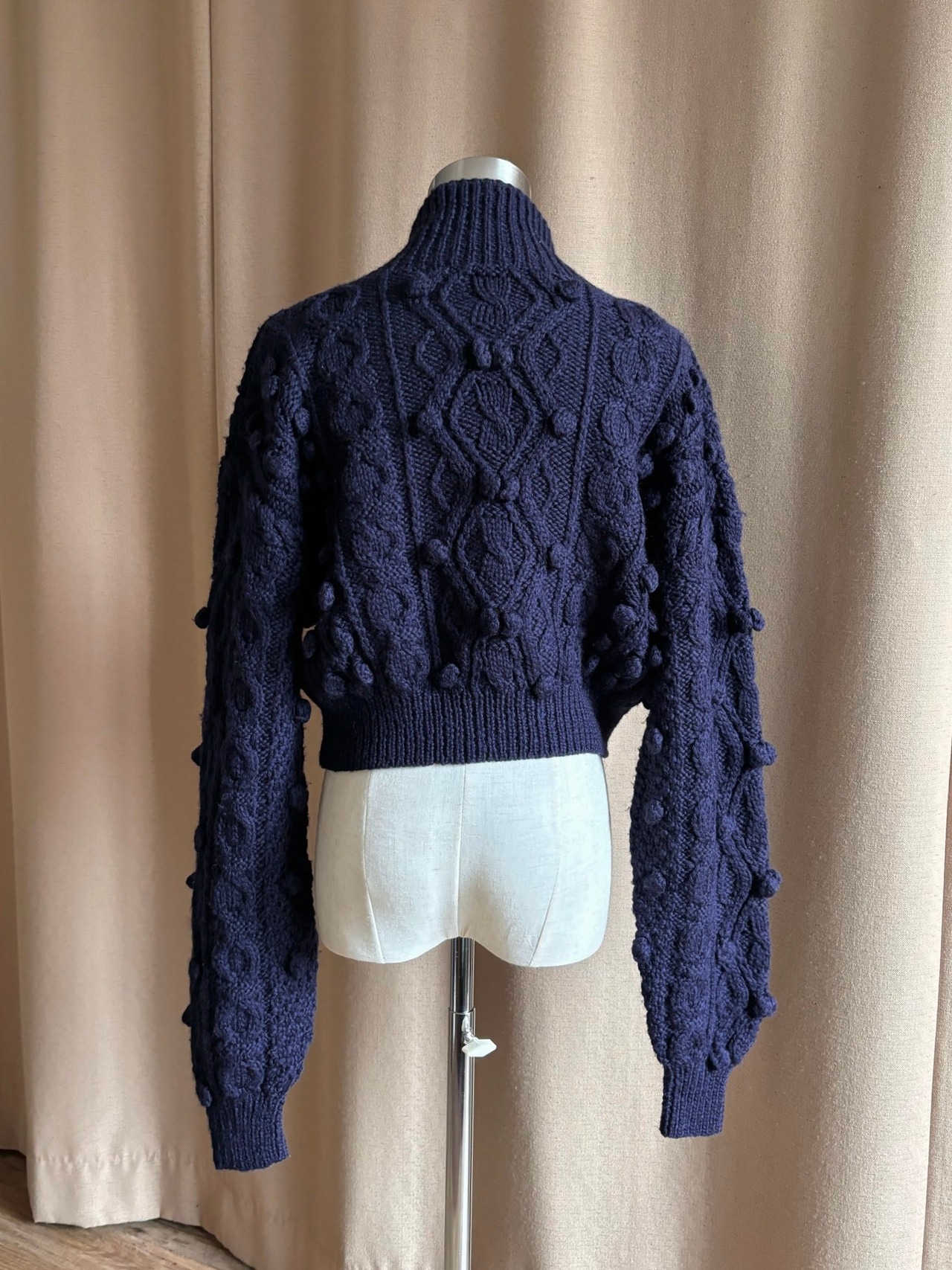 MOUNUE wool knit bolero-4402-10