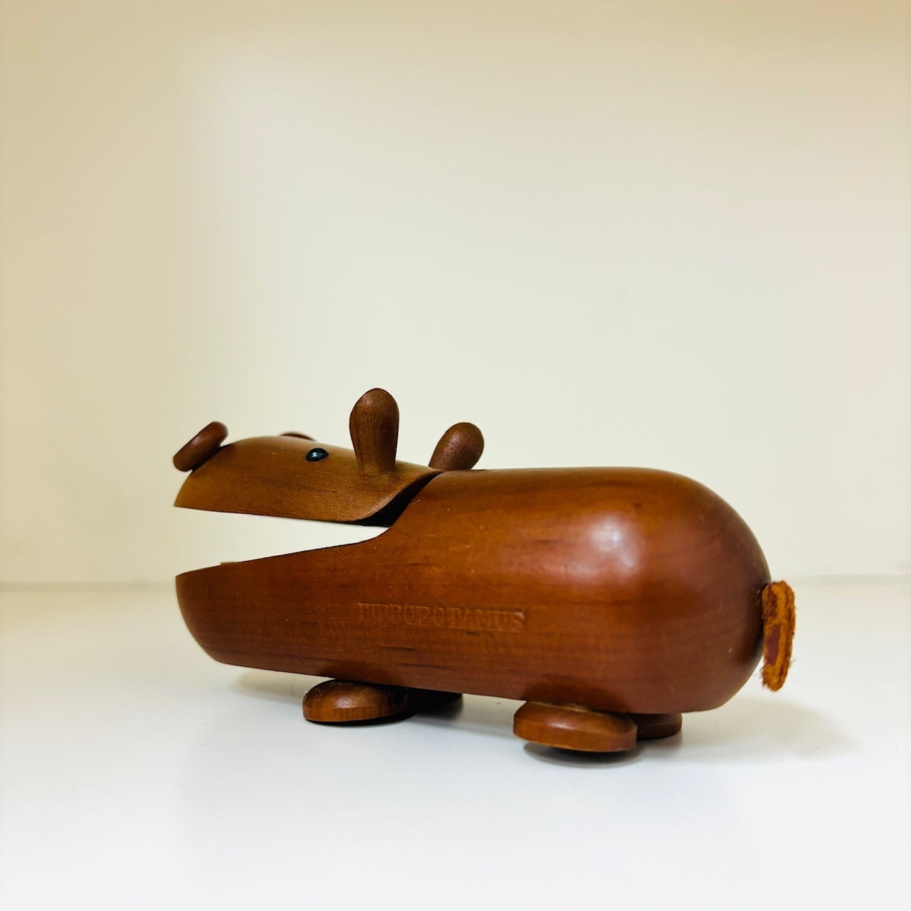 千趣会 ロイヤルペット カバ HIPPOPOTAMUS 木製 置物 オブジェ