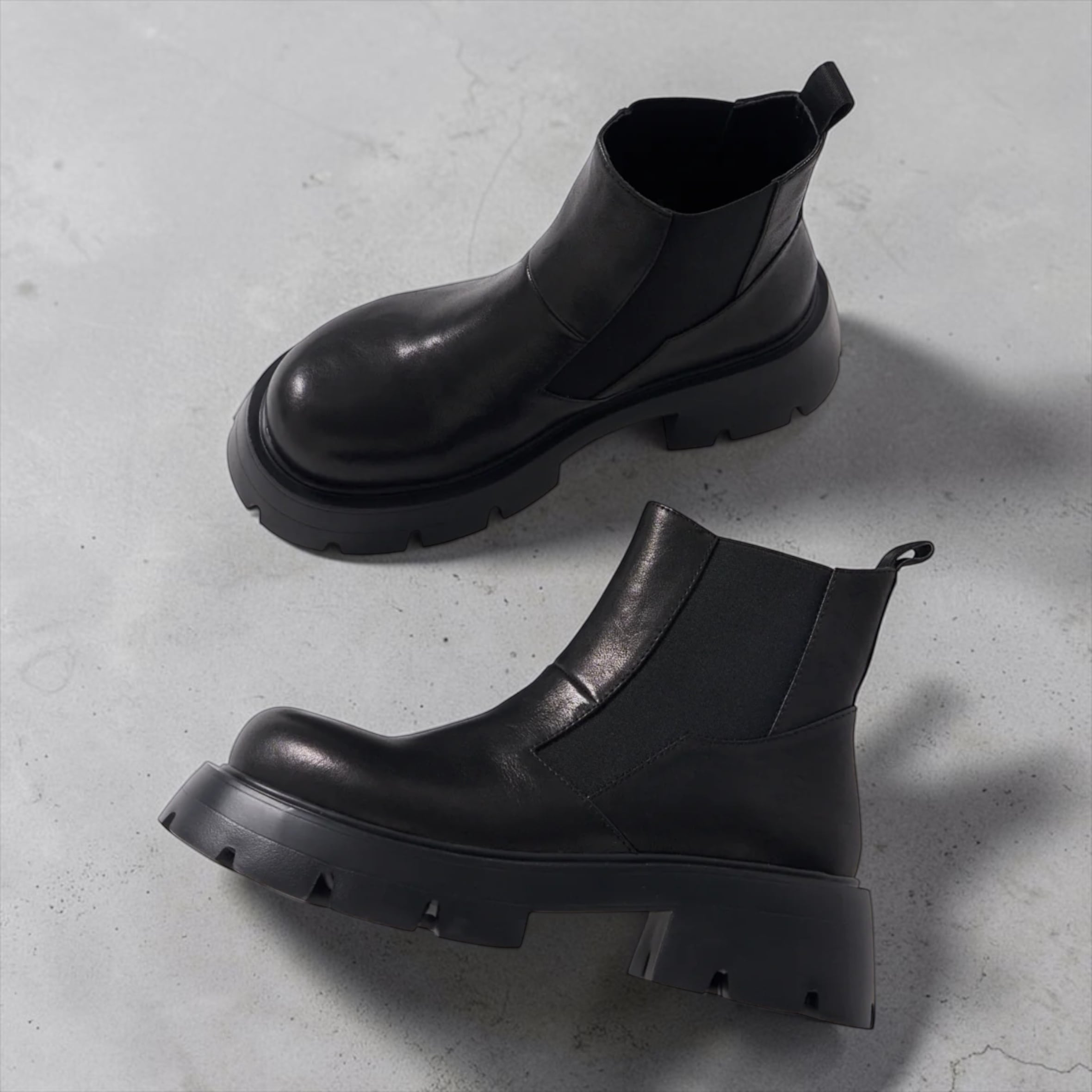 yuko imanishi＋ 【SUU】side-gore volume sole boots | CoCo Cuore
