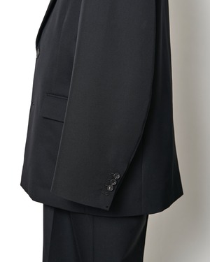 ssstein "WOOL KERSEY OVERSIZED SINGLE BREASTED JACKET〔BLACK〕"