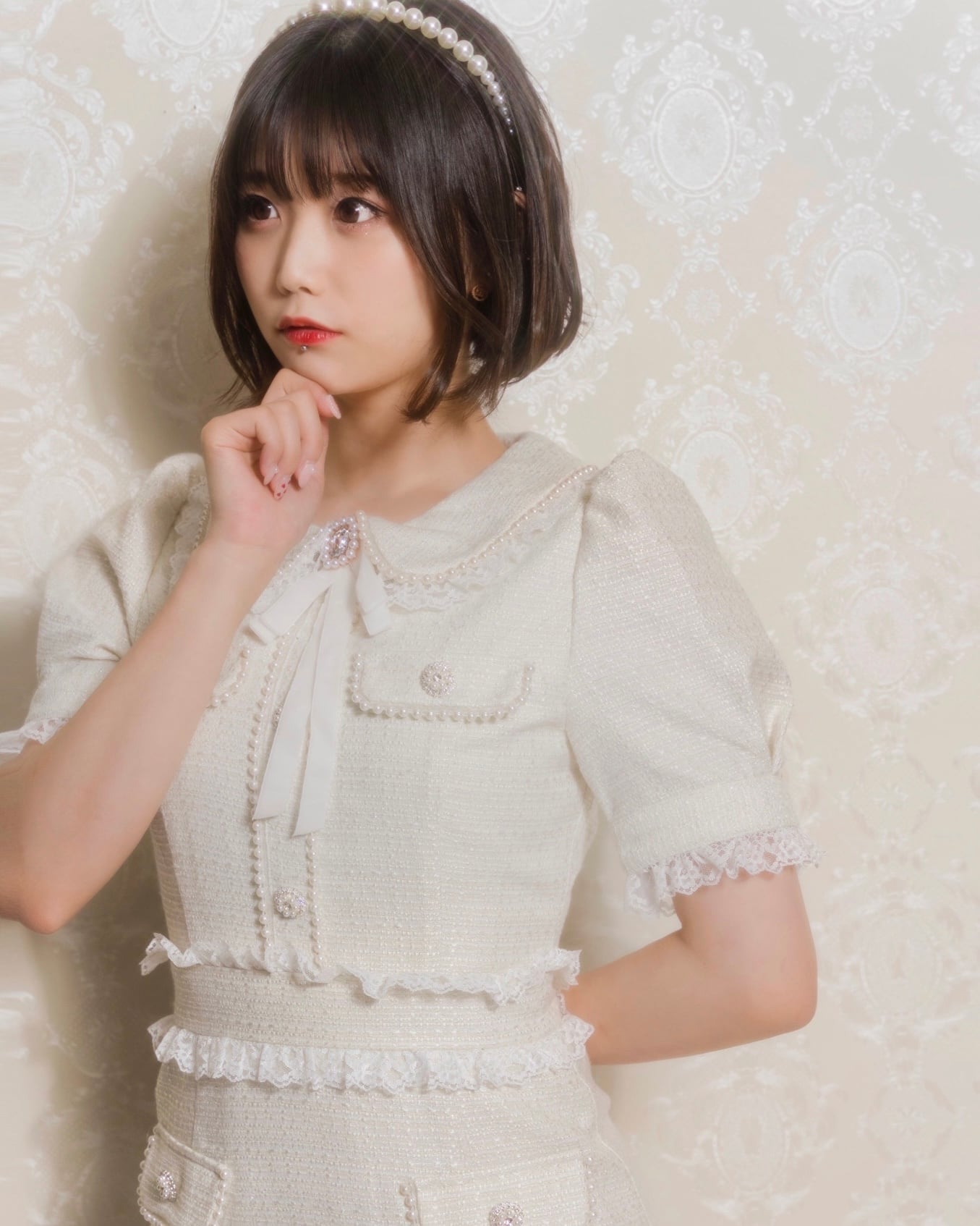 ManonMimie】Romantic Tweed One-Piece | ヤマダウェブコム