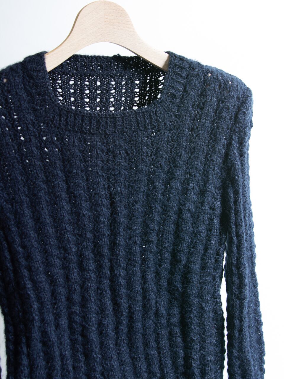 【Unknown brand】Square neck sweater(スクエアネックセーター ニットプルオーバー )12c