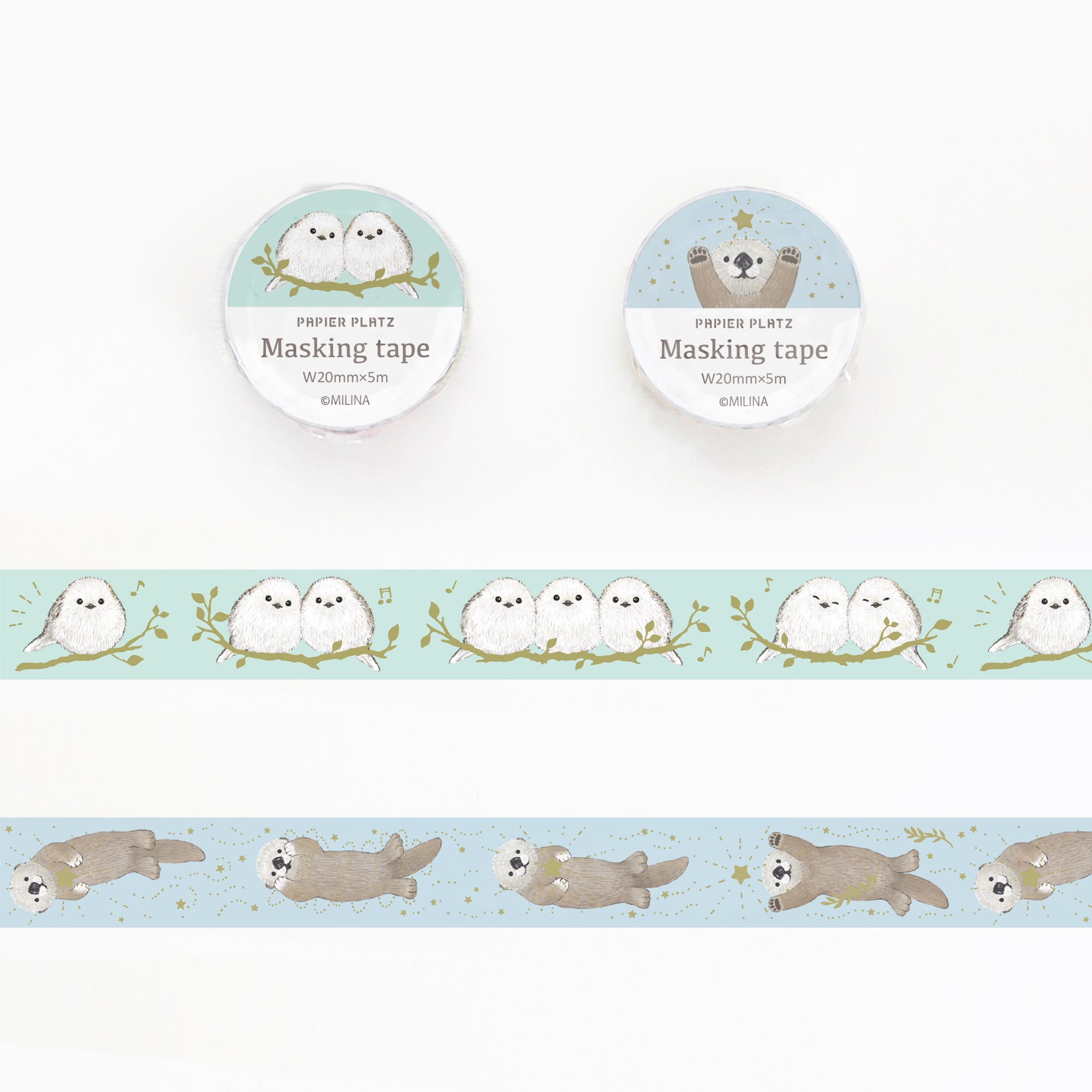 MILINA マスキングテープ（金箔入り） | パピアプラッツBASE店