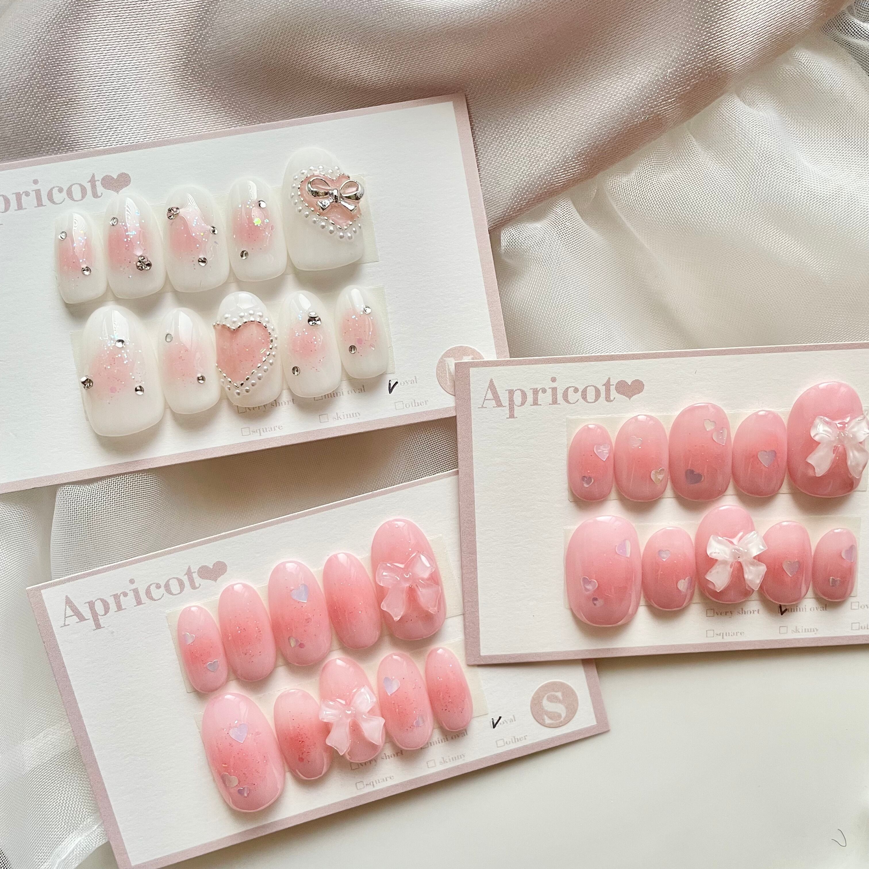 完成品】cheek nail | Apricot❤︎