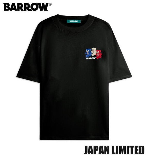 バロー Tシャツ 半袖 メンズ 日本限定 BARROW JAPAN LIMITED T-SHIRT S6BWUATH151 BLACK