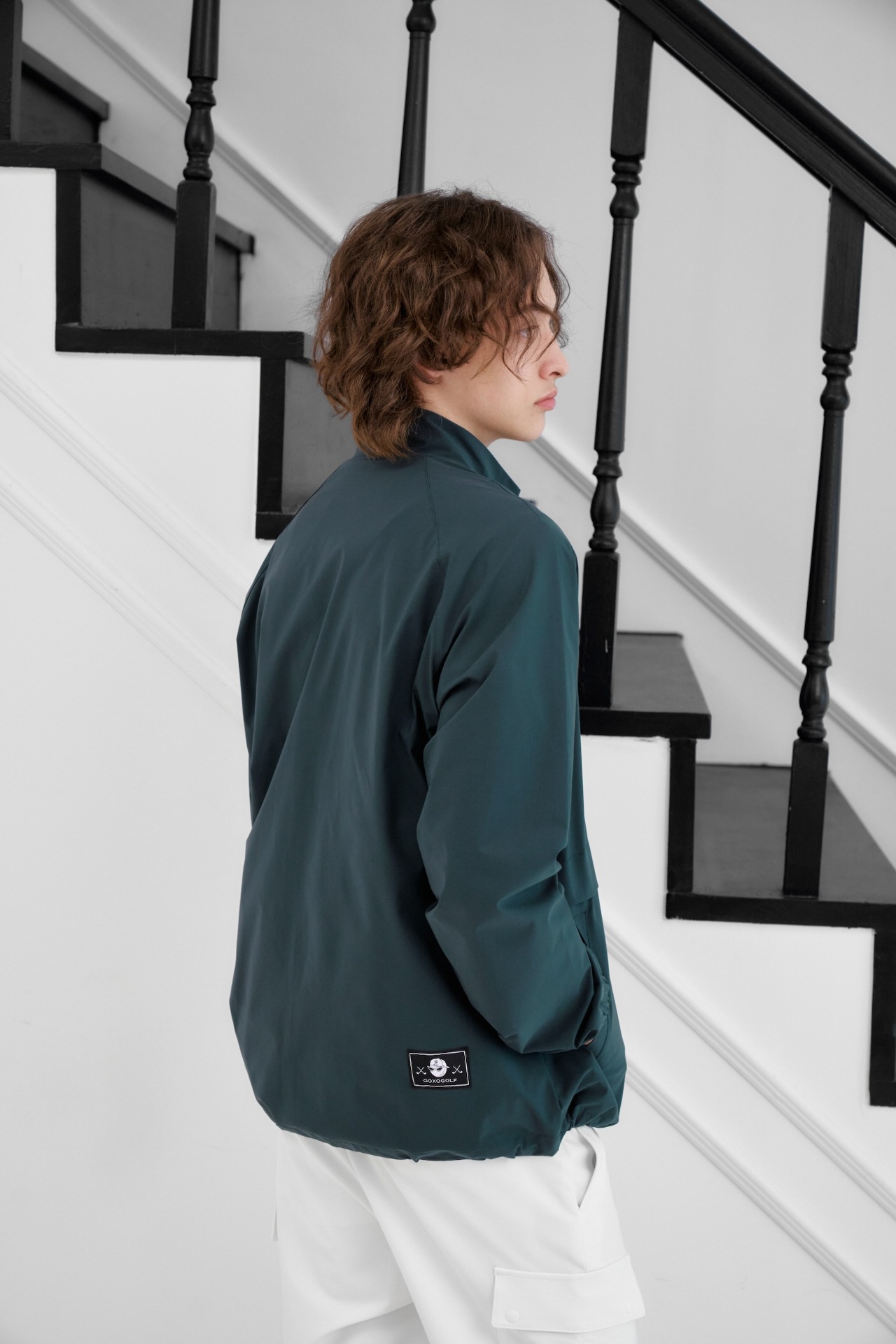 GOXO ゴーエックスオー スウェッグボールストリングウインドブレーカー ディープグリーン