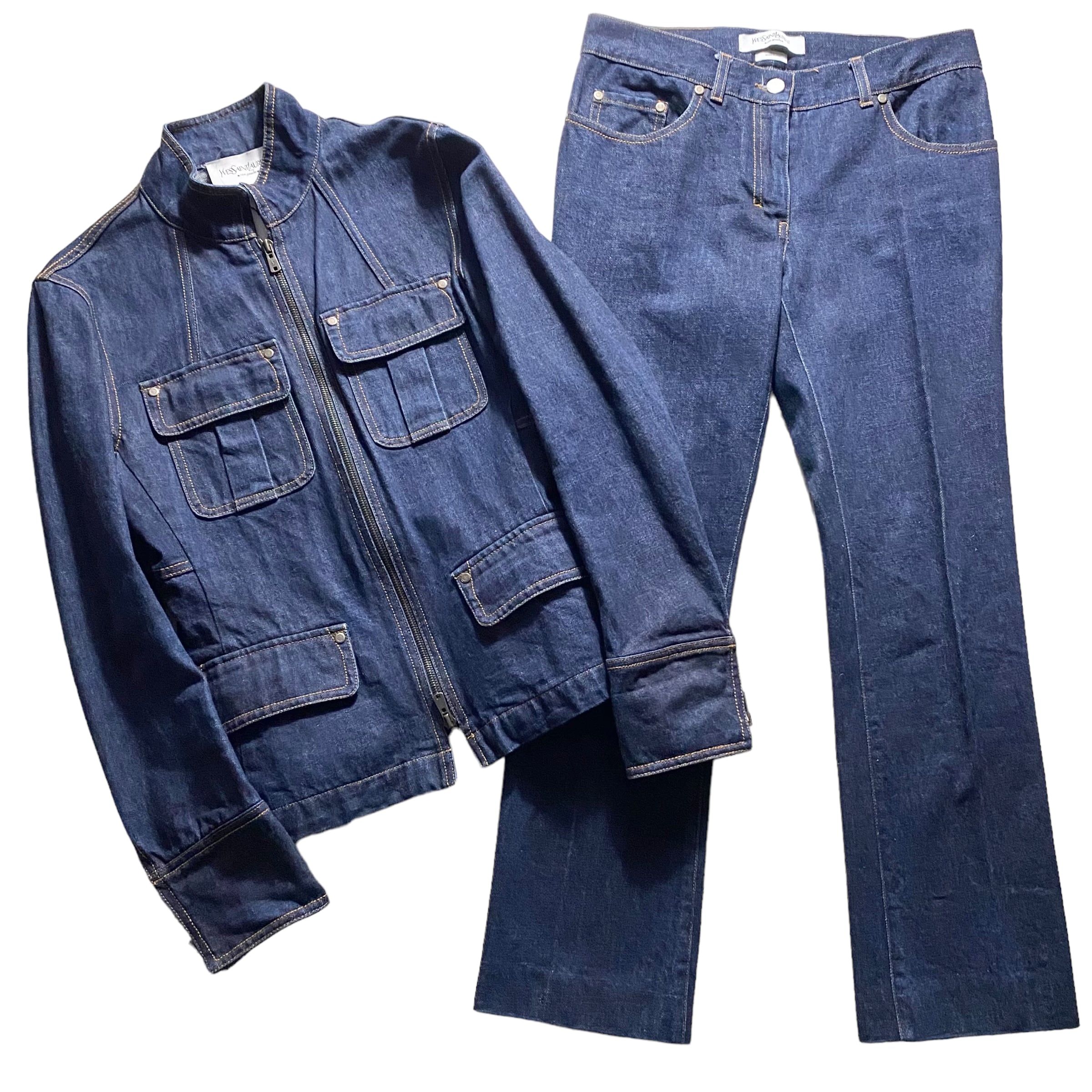 YVES SAINT LAURENT RIVE GAUCHE denim set-up | NOIR ONLINE