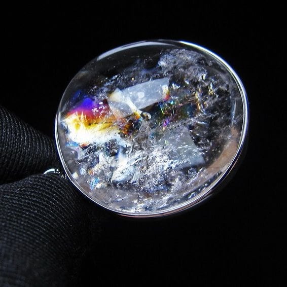 アイリスクォーツ 水晶 ペンダント 虹入り メール便可 一点物 112-14115