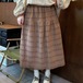 カットワークレースギャザースカート ・12274