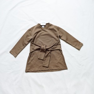 秋重ね着風ニットワンピース