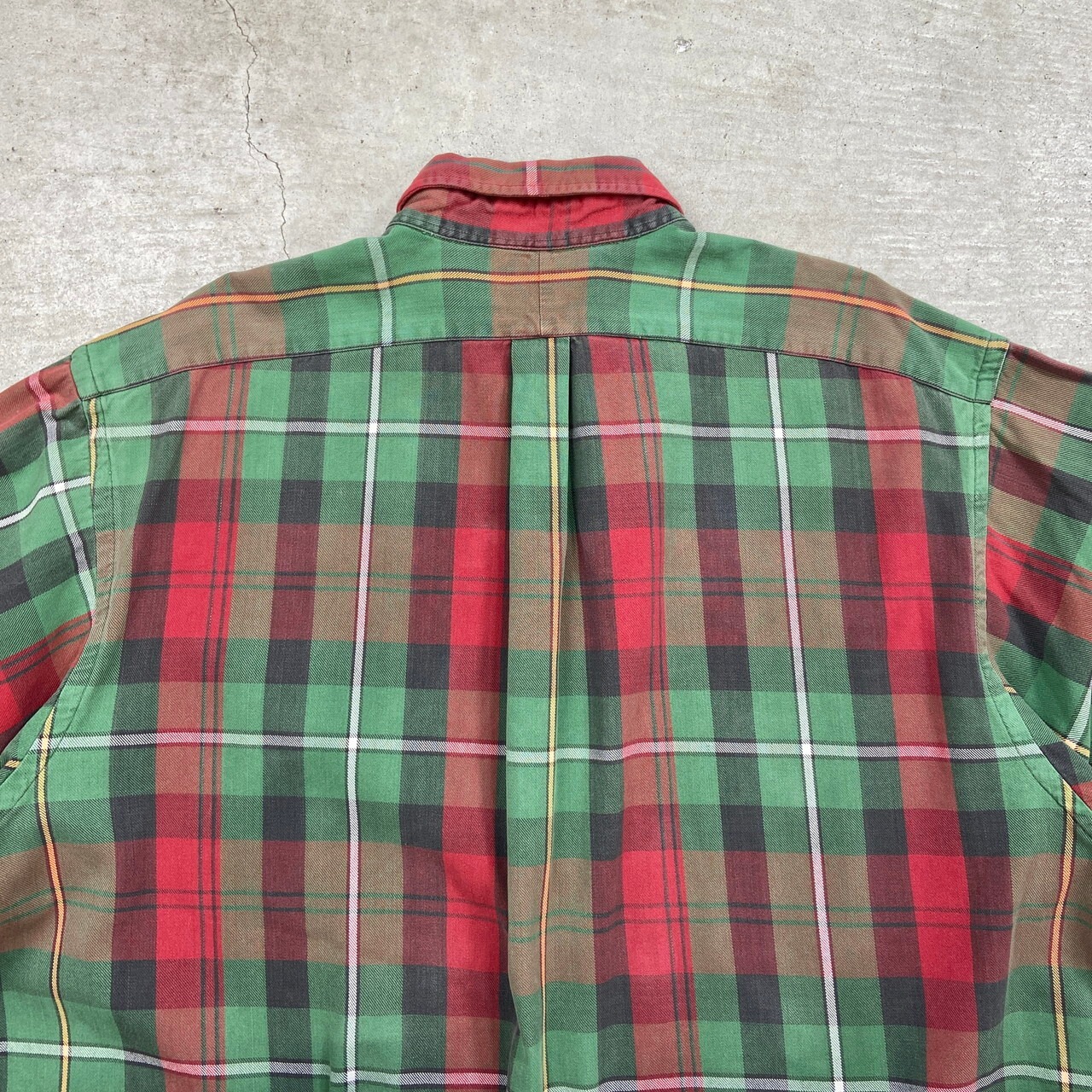 90年代 Ralph Lauren ラルフローレン BIG SHIRT チェックシャツ ライト 