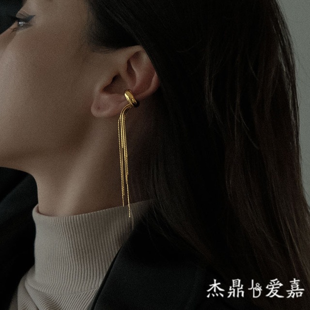 ジエ・ディン ステンレス フリンジピアス