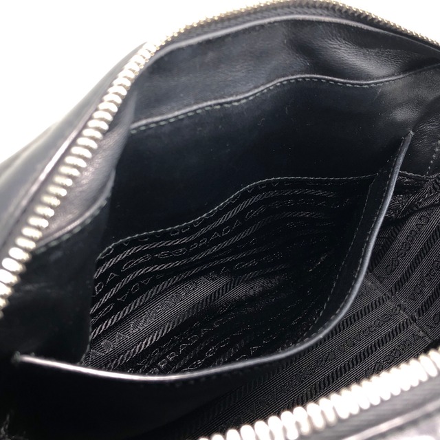 PRADA プラダ ハンドバッグ ブラック ロゴ レザー ダイアグラム ミニボストン vintage ヴィンテージ オールド v7w6vi