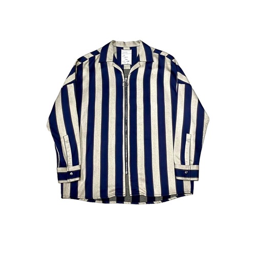 SHAREEF - Stripe Zip Shirt Jacket (size-1) ¥16000+tax