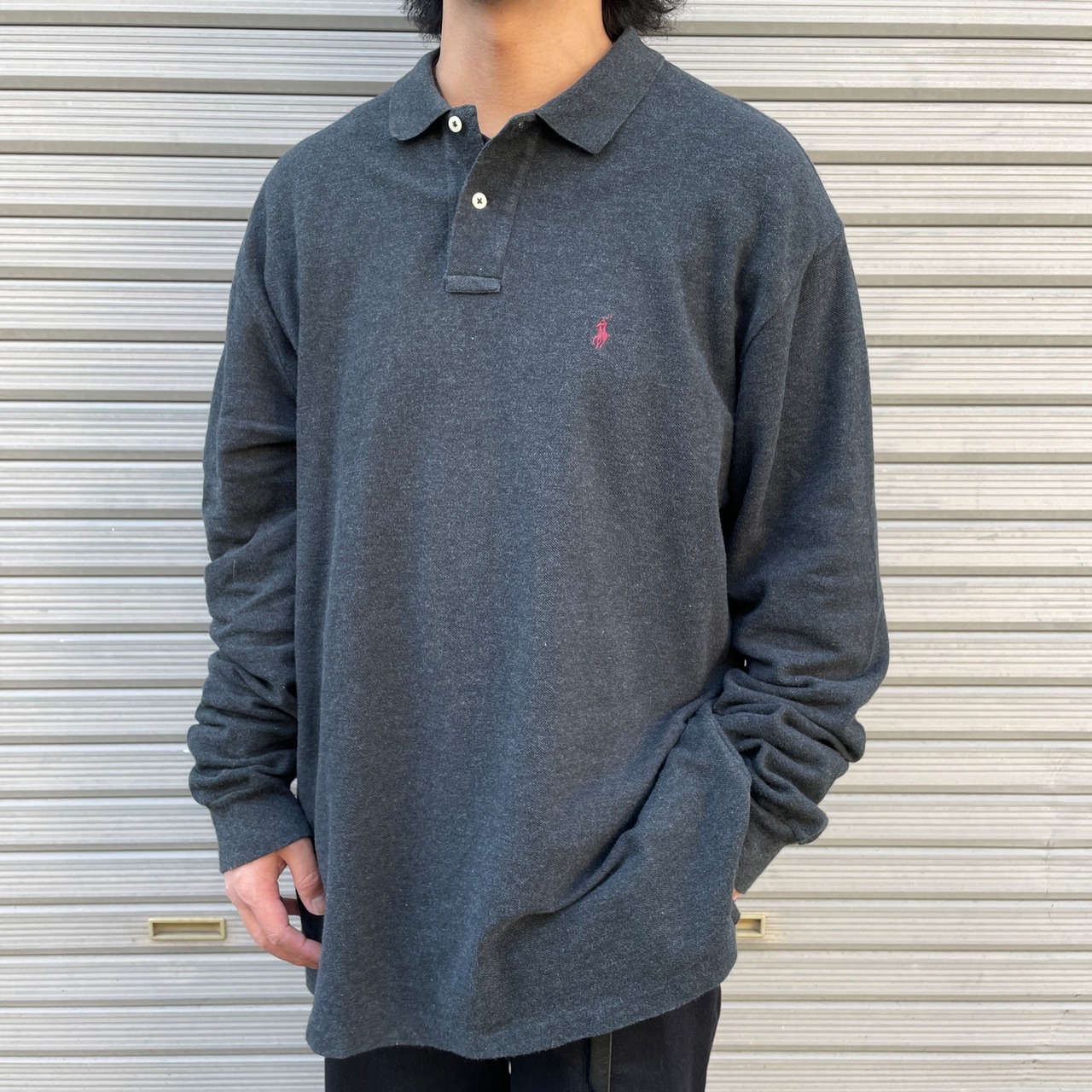 Polo by Ralph Lauren ポロバイラルフローレン 鹿の子 長袖ポロシャツ 