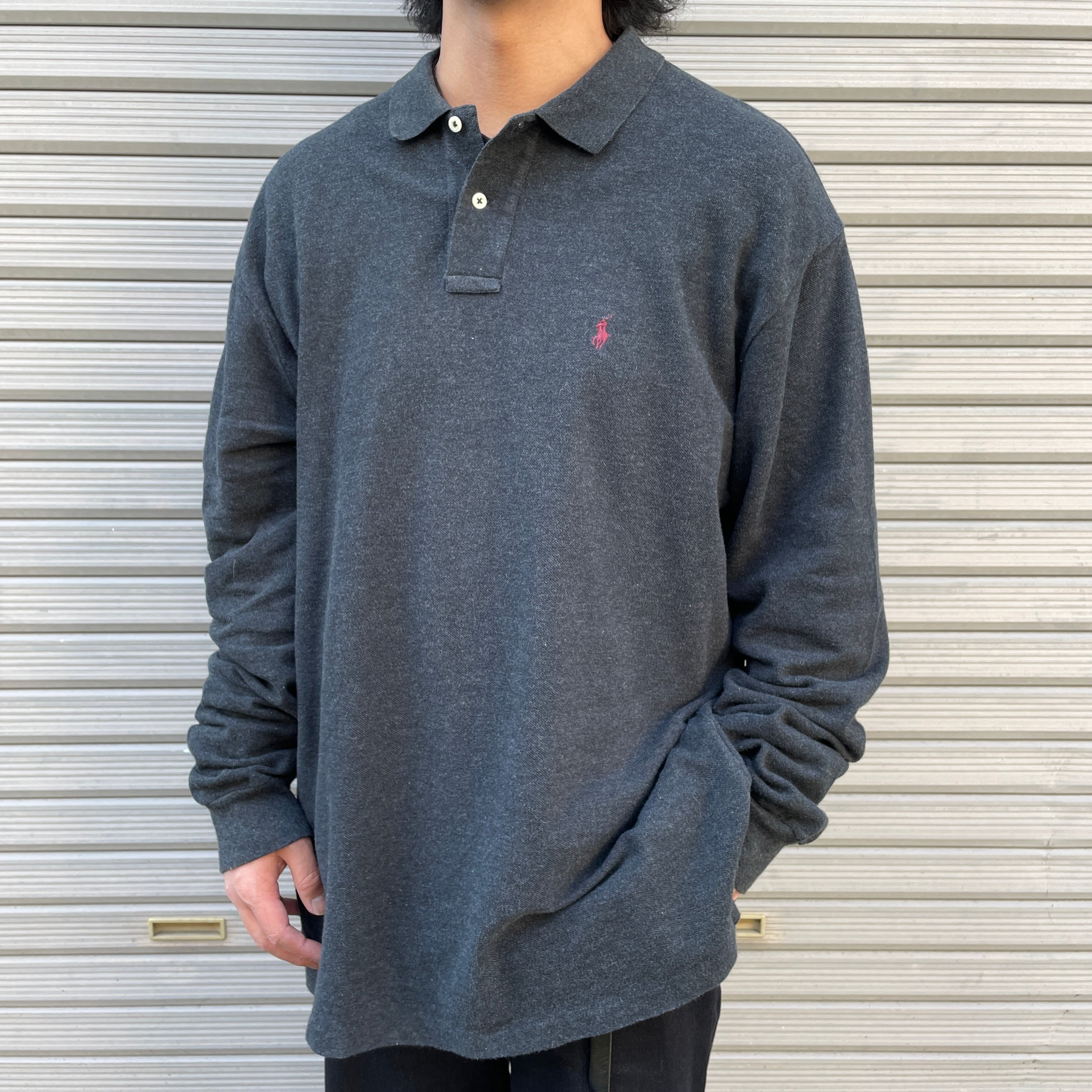 Polo by Ralph Lauren ポロバイラルフローレン 鹿の子 長袖ポロシャツ 
